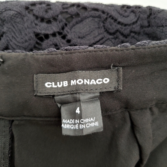 Club Monaco Navy Floral Lace Mini Skirt - Picture 4 of 5